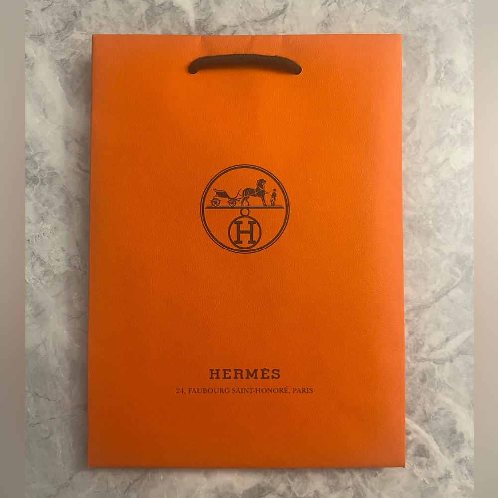 Hermes gift shopping bag